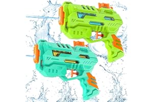 Water Gun for Kids - 2 Pack Squirt Gun Adults Summer Super Water Blaster Soaker Water Guns Toys for Boys Girls, Watergun for 