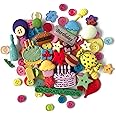Buttons Galore and More Collection Round Novelty Buttons & Embellishments Based on Variety of Themes, Holidays and Seasons for DIY Crafts, Scrapbooking, Sewing, Cardmaking and other Projects – 50 Pcs