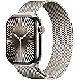Apple Watch Series 10 [GPS + Cellular, 42mm] - Natural Titanium Case with Natural Milanese Loop, S/M (Renewed)