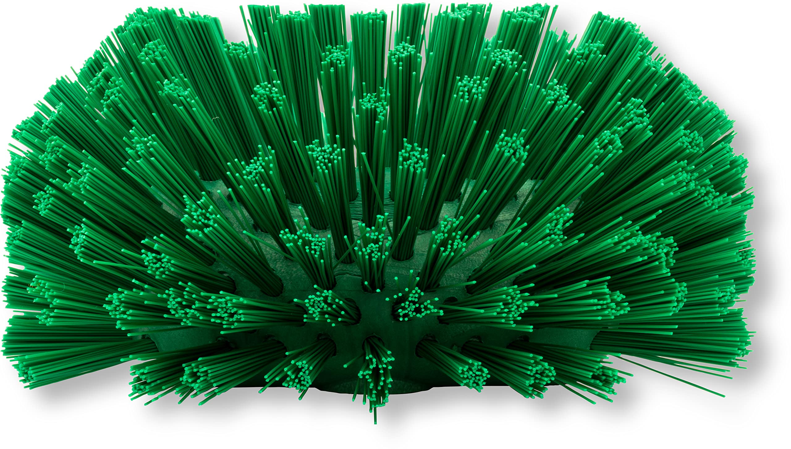 SPARTA Tank and Kettle Scrub Brush Heavy-Duty Tile Brush, Color-Coded and Handle Compatible (Sold Separately) for Optimal Access In Spacious Containers, Plastic, 5.25 X 7.5 Inches, Green, (Pack of 2)