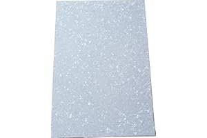 AYUBOUSA Uncut 11"x17" DIY Blank Guitar Bass Pickguard Material Sheet Scratch Plate Material Sheet 29x43cm White Pearl (Cut Your Own Pickguard)