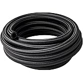 EVIL ENERGY 6AN Fuel Line, AN6 Braided Fuel Hose Nylon CPE 20FT Black