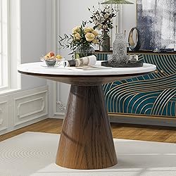 ERYE Contemporary Wooden Round Dining Table, More