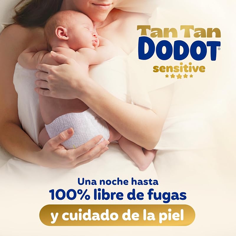 Fraldas para bebês sensíveis dodot tamanho 2 (4-8 kg), 240 fraldas + 1 pacote de 40 lenços umedecidos grátis total aqua care, proteção ideal para a pele da dodot, pacote mensal