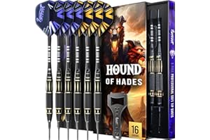 IgnatGames Premium Soft Tip Darts – 6/12 Pack Brass Barrels with Aluminum Shafts, 16 GlideXPro Flight Set, Tool Kit, Giftable Case & 100 Extra Tips