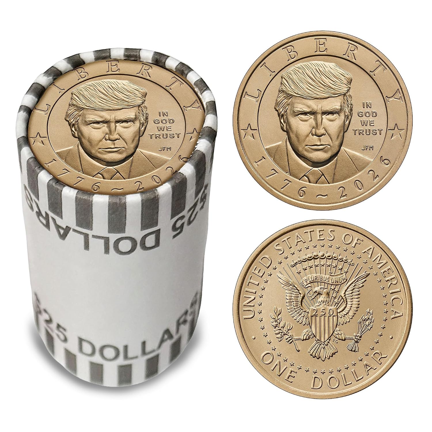 Trump 2026 coin roll product photo 6