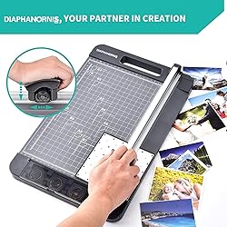Rotary Paper Cutter, 3-in-1 Paper Trimmer, 12 Inch