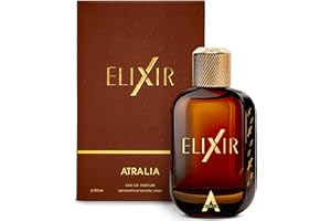 Atralia Elixir Eau de Parfum 100ML | Fresh Amber Woody Perfume for Men | Long Lasting Fragrance with Mint, Lavender, Bergamot, Amber & Vanilla