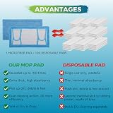 Zeltauto Reusable Mop Pads for Flash Speed Mop 4 Pack Microfibre view 4