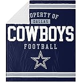 FOCO NFL Unisex-Adult NFL Team Logo Sherpa Fleece Plush Throw Blanket - 60" x 70"