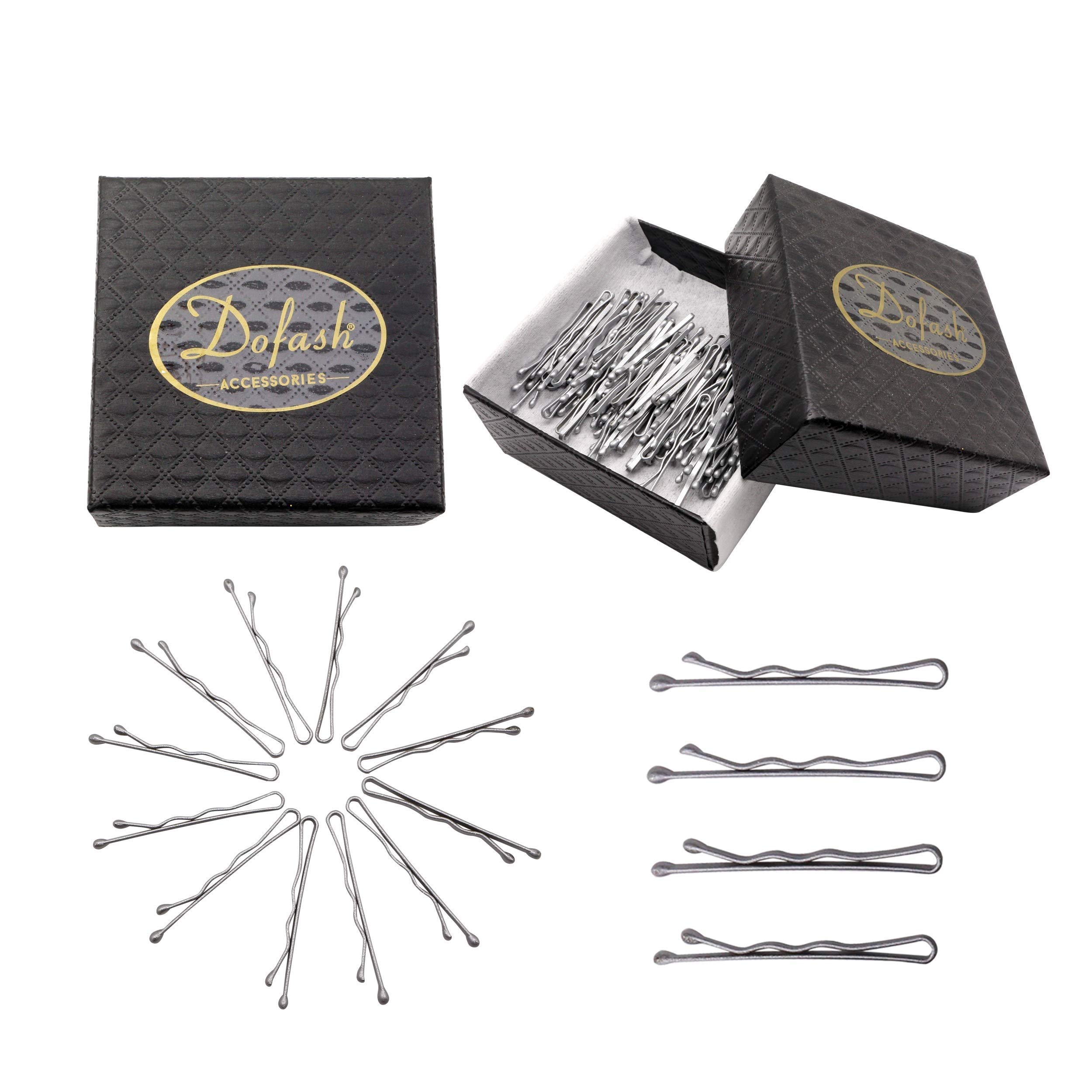 Dofash 60Pcs Metal 5Cm/2In wavy Bobby Pins Hair Clips Grips For Hair Decoration(Silver) — image 1