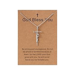 Lcherry Naomi Name Cross Necklace Personalized