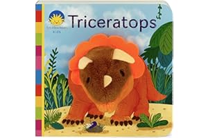 Dinosaur Finger Puppet Board Book From Smithsonian Kids: Triceratops - For Little Dinosaur Lovers Ages 1 - 3