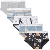Burt's Bees Baby Boys' Organic Cotton Brief Underwear, 5-Pack | Easy, breathable toddler undies provide maximum coverage for kids on the move