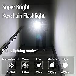RovyVon Aurora A5 G4 Keychain Flashlight, Max 650