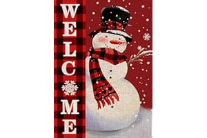 KINPLUB Winter Diamond Painting Kits for Adults, Welcome Snowman Diamond Art Kits for Beginners, DIY Full Drill Round Christmas 5D Paint with Diamonds Kit Gem Art, Christmas Home Wall Decor 12 x 16 Inch