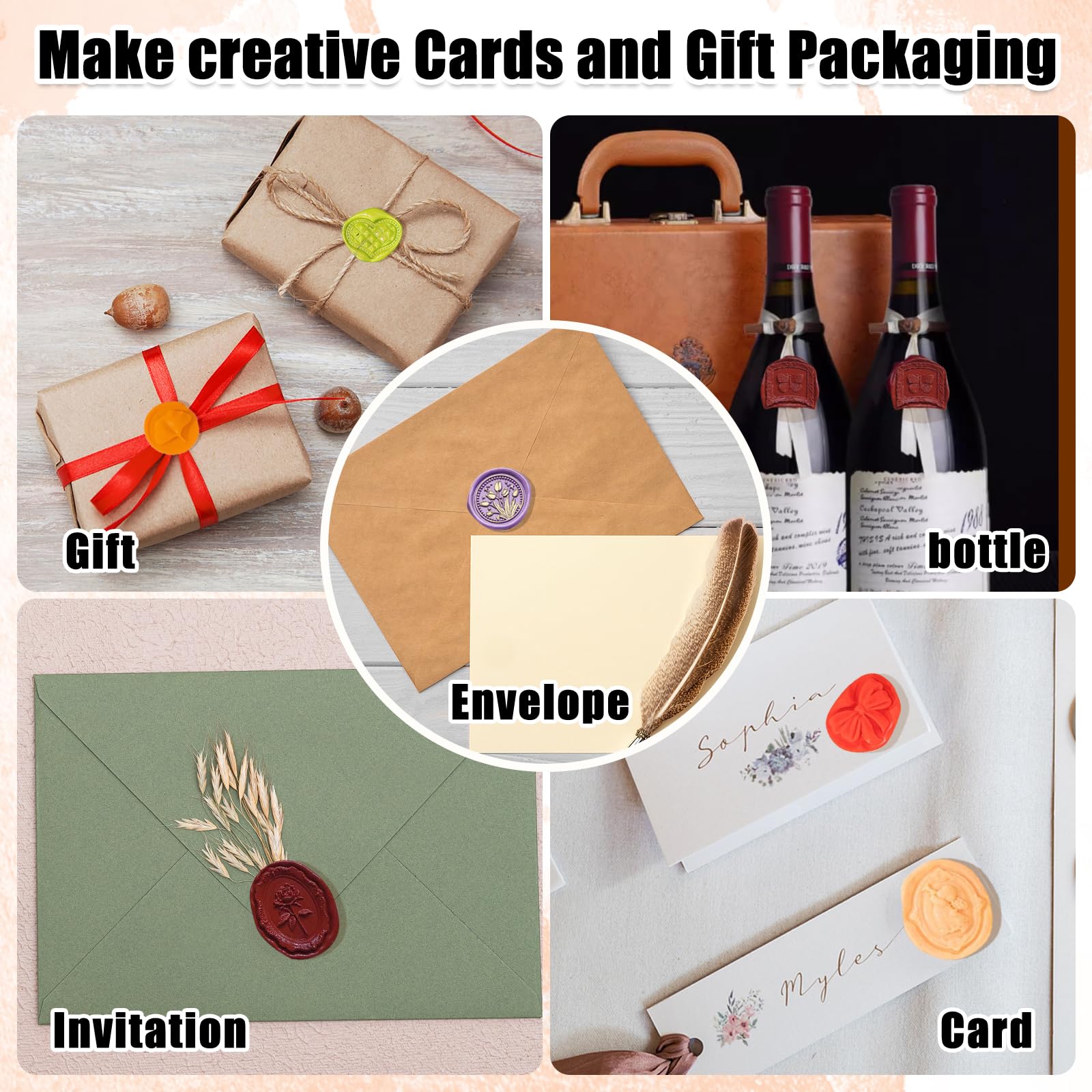Wax Seal Stamp Kit, 21Pcs Draupnir Wax Stamp Seal,Vintage Classic Sealing Wax Stamp Head with Wooden Handle for Party Wedding Invitation Cards Envelopes Gift Wrapping Letter (20 Patterns)