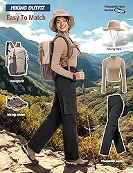 Moosehill Cargo Hiking Pants Women High Waisted