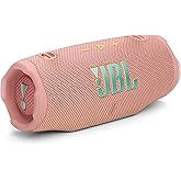 JBL Charge 6 - Portable Waterproof & Drop-Proof Bluetooth Speaker, Bold JBL Pro Sound with AI Sound Boost, 28Hrs of Playtime, Built-in powerbank & Comes with a Sturdy/Removable Carrying Strap (Pink)