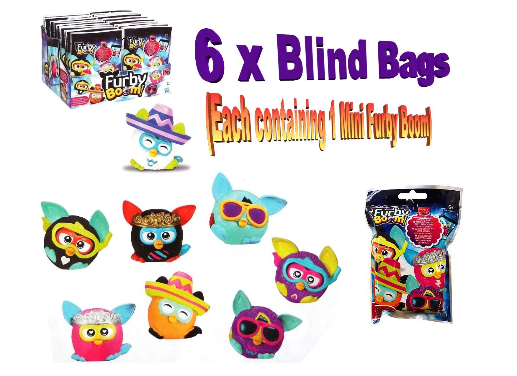 Furby 6 x Boom Mini Figures (6 Individual Blind Bags)