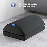 HUANUO Footrest with Memory Foam Adjustable Under Desk Ergonomic view 3