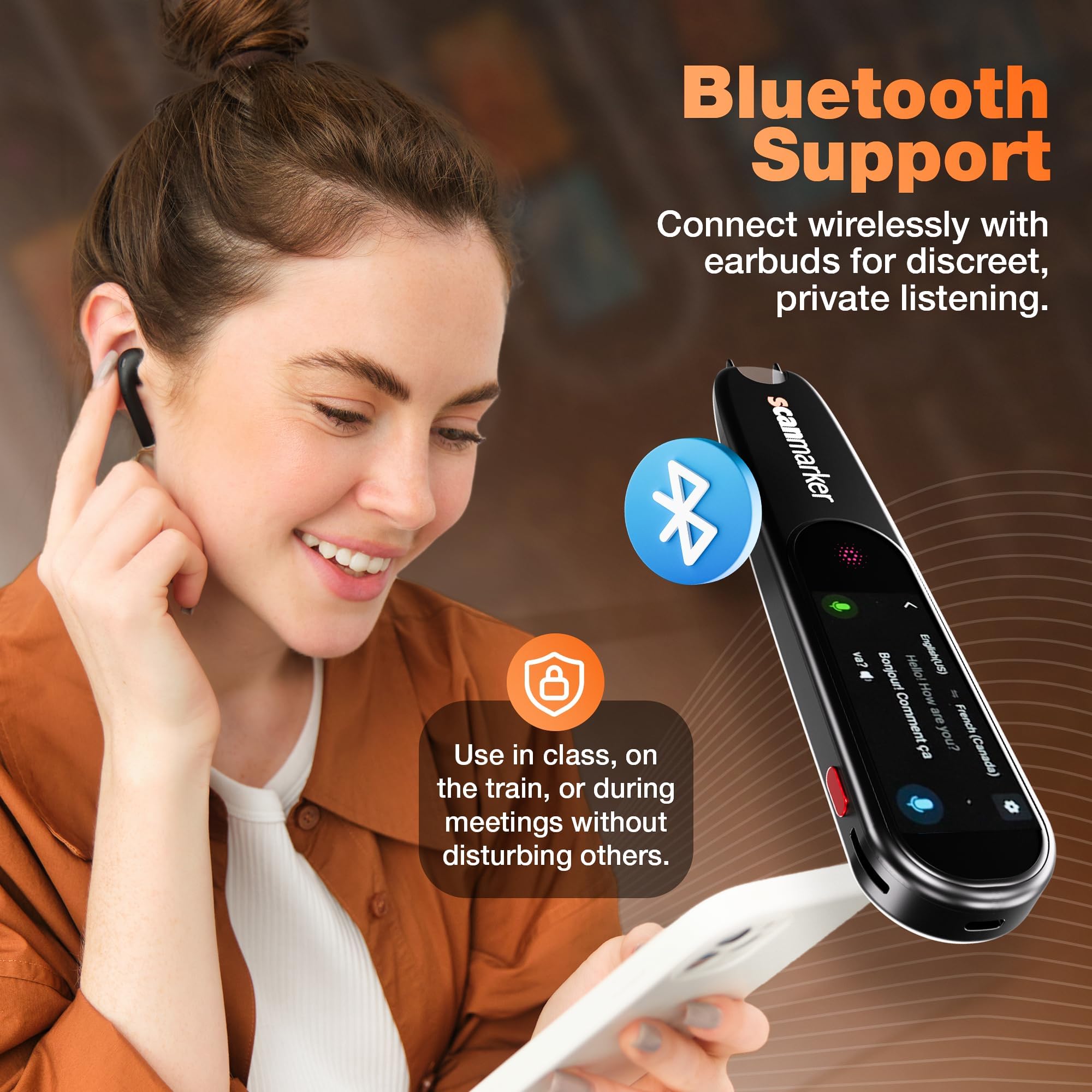 Scanmarker Pal - Translation Pen & Reading Pen for Language Learners, Dyslexia & Learning Difficulties | Translator Pen for 100+ Languages
