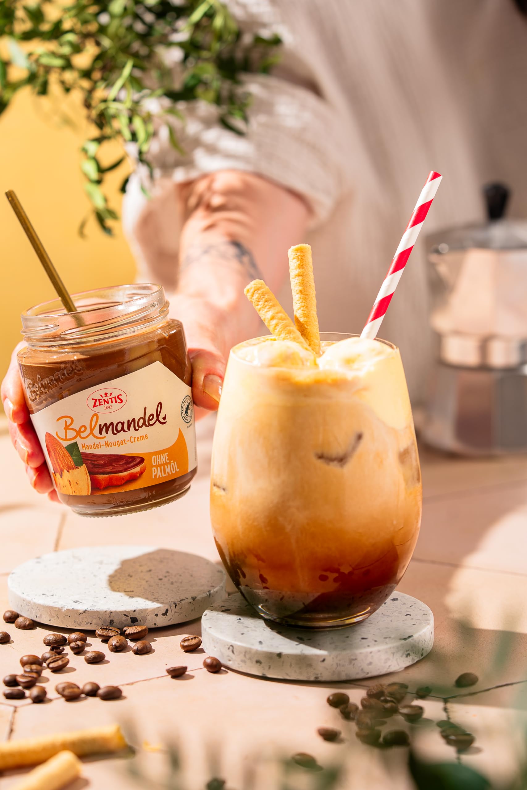 Zentis Belmandel feine Mandel-Nougat-Creme ohne Palmöl, 300g 2