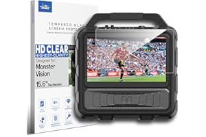 INNOSURE Premium Tempered Glass Screen Protector designed for Monster Vision Portable TV Entertainment System 15.6" Display T