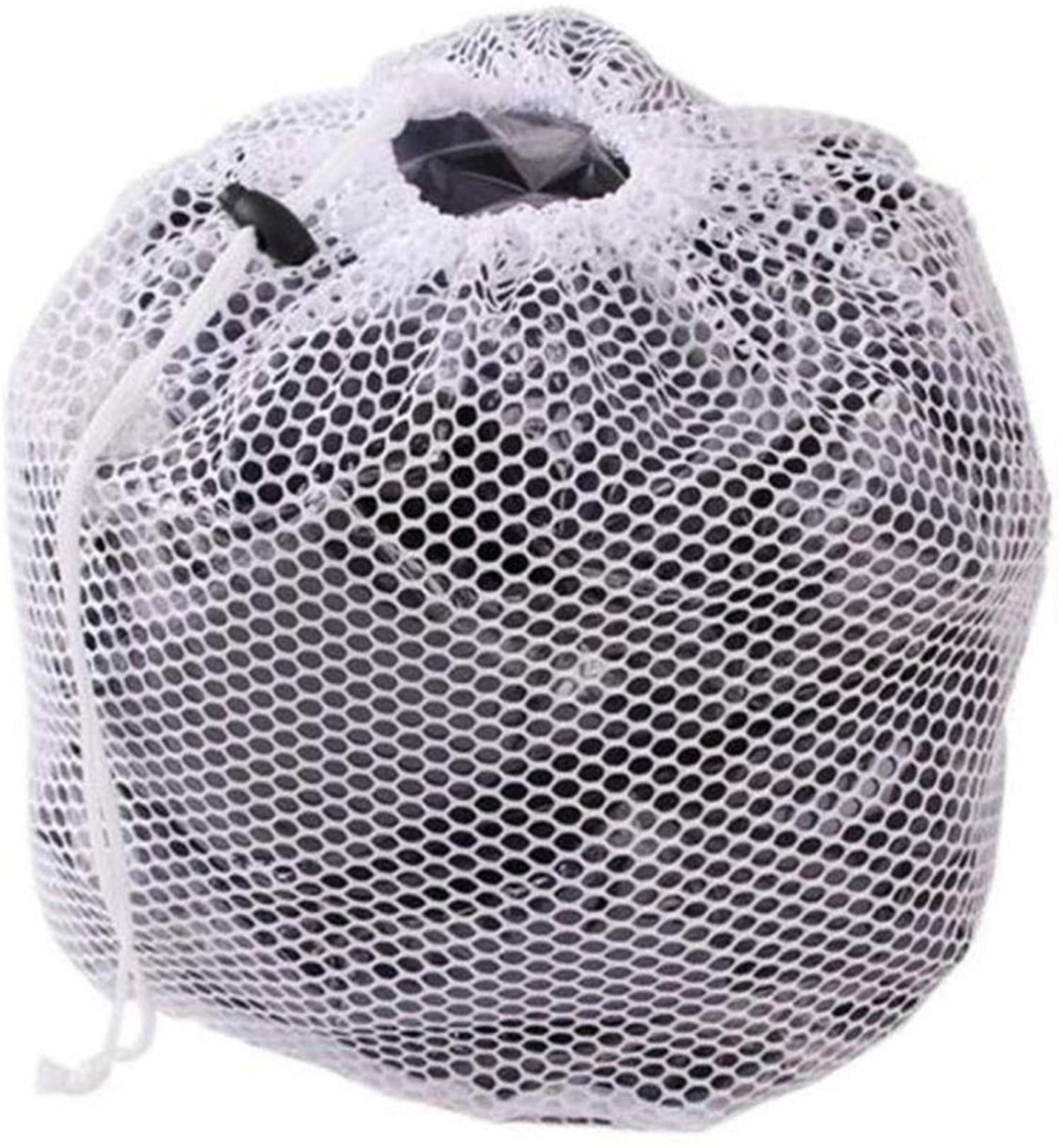 LERORO 3 Pcs Commercial Mesh Laundry Bag - 20" x 28" - Sturdy White Mesh Material with Drawstring Closure. Ideal Machine Washable Mesh Laundry Bag for Factories, College, Dorm and Apartment Dwellers