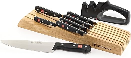 Amazon Com Wusthof Gourmet 8pc In Drawer Knife Block Tray Set