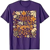 Take Me to The Pumpkin Patch Boho Floral Thanksgiving Fall T-Shirt
