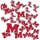 Desert Cactus University of Mississippi Sticker Rebels Ole Miss U of M Vinyl Decals Laptop Water Bottle Car Scrapbook Sheet T1 (Type 1-1)