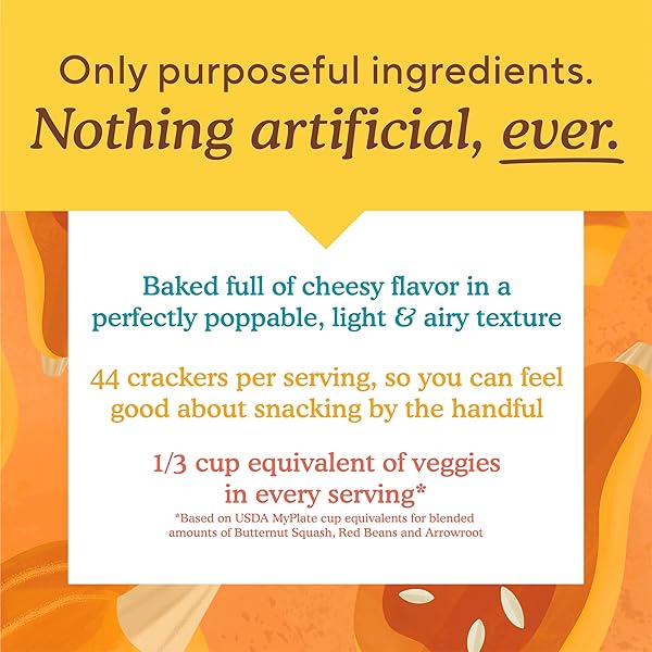 SIMPLE MILLS POP MMMS CHEDDAR BAKED SNACK CRACKERS, GLUTEN FREE, 4 OUNCE (PACK OF 3)