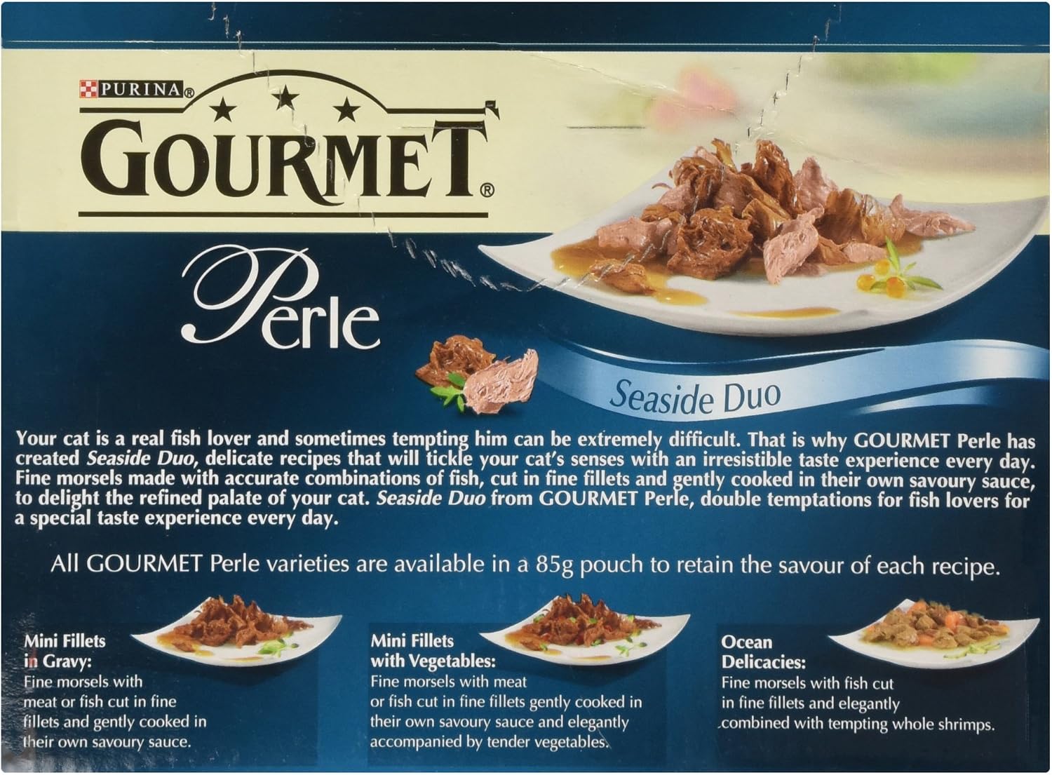 Purina Gourmet Perle Mixed Variety Seaside Duo Adult Wet Cat Food, 12 x 85g, 1.02 kg (Pack of 1) - Image 5