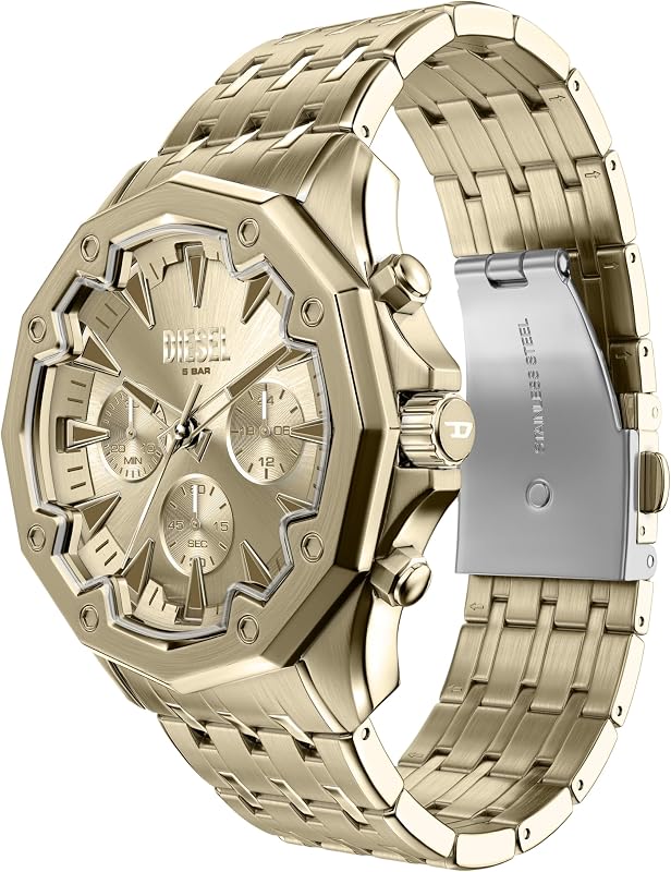 Stinger Uomo Orologio 46MM in acciaio inossidabile color oro, DZ4707 — foto 3 di 6