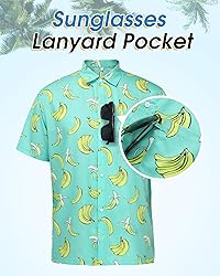 Poekuao Men's Hawaiian Matching Set Summer Beach