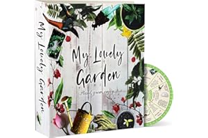 CRAFTSAINTS Garden Journal, 3 Ring Full Page 8.5x11" Binder. Seed Packet Organizer Kit, Perfect Planner & Almanac & Notebook for Gardeners and Farmers