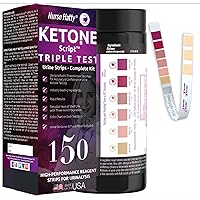 150ct ✓✓✓ T R I P L E Test Ketone Strips | Complete KIT | 3X Urine Accuracy for Ketogenic, Ketosis, Low-carb, Paleo & Keto Di
