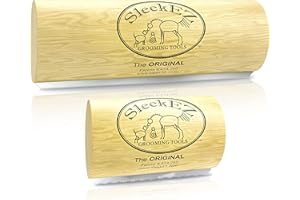 SleekEZ Original Deshedding Grooming Tool for Dogs, Cats & Horses - Undercoat Brush for Short & Long Hair - Painlessly Remove 95% of Loose Hair, Fur & Dirt (Pet Bundle - (2.5 & 5 inch))