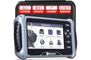 BC BOSSCOMM IF745 OBD2 Scanner Diagnostic Tool, All System HVAC Car Diagnostics with ABS Brake Bleed-BMS-Oil Reset-Throttle Relearn-SAS-EPB, Scan Tool&Code Reader with 7" Screen, Lifetime WiFi Update