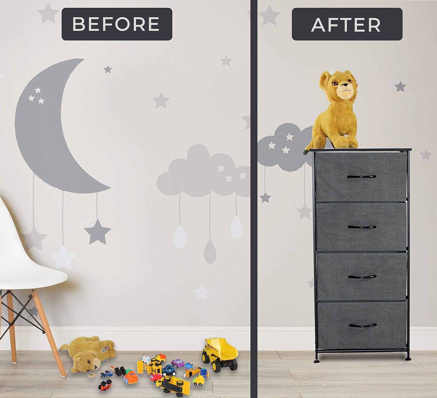 Nursery Office Storage Tall Dresser And Chest Of Drawers For The Bedroom 4 Drawer Dresser And Closet Organizer And More Dorm Closet Furniture Bedroom Furniture Theinstantsolutions Com