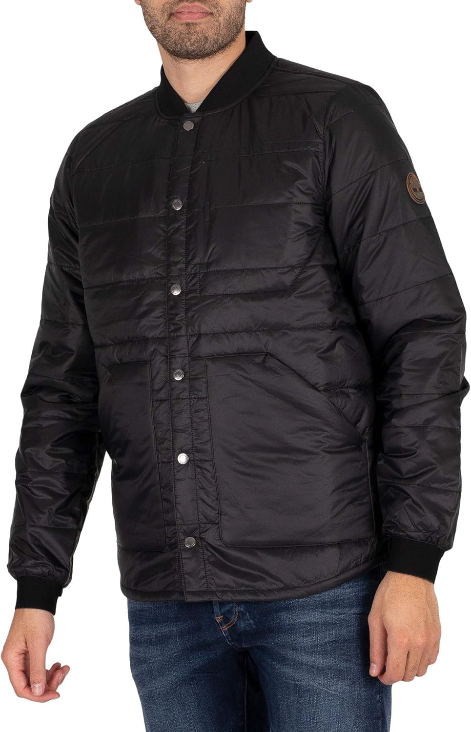 Timberland Men's Compatible Layering System Bomber Jacket, Black