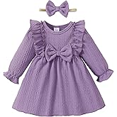Mioglrie Baby Girl Dress Toddler Girls' Dresses 3 6 9 12 18 24 Months 2t 3t Girls Clothes Fall Winter Outfits