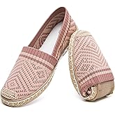 HEAWISH Ballet Flats for Women Loafer Slip on Shoes,Breathable Womens Shoes Dressy Casual Espadrilles for Women Rope Loafer Flats