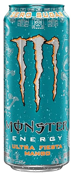 MONSTER ENERGY ULTRA FIESTA MANGO, SUGAR FREE ENERGY DRINK, 16 OUNCE (PACK OF 15)