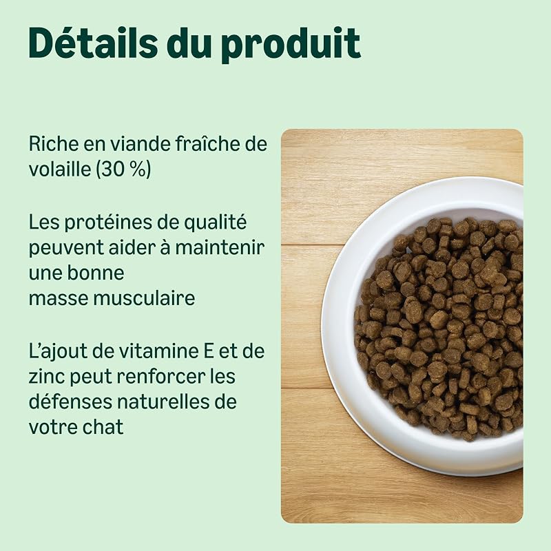 Grainfree Recipe Nourriture sèche pour Chat (stérilisée/légère) avec Poulet Frais 3 kg