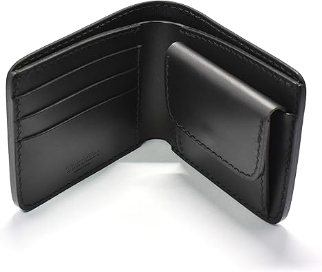 Amazon 二つ折り財布 本革 ブラック メンズ 財布