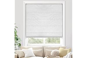 UNISHADES 100% Blackout Cordless Roman Shades for Indoor Windows & French Doors, for Window Size 34.5" W x 60" H Blackout - Grey