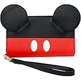 Loungefly Disney Mickey Mouse Cosplay Character Zip Around Tech Wallet