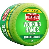 O'Keeffe's Working Hands Cream for Extreme Dryness, 6.8 oz Value Size | Repairing Skincare for Cracked, Dry Hands, Unscented, Hypoallergenic, &amp; Non-Greasy